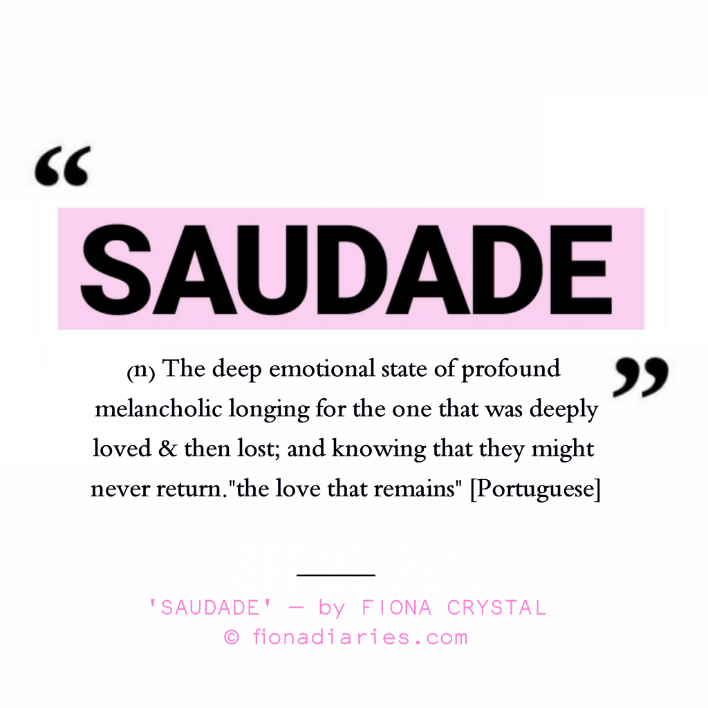 SAUDADE